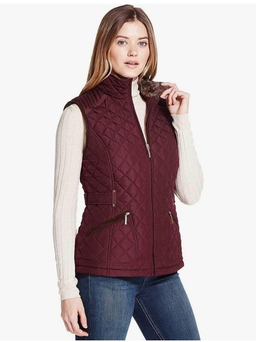 Weatherproof Quilted Burgundy Vest size Large
